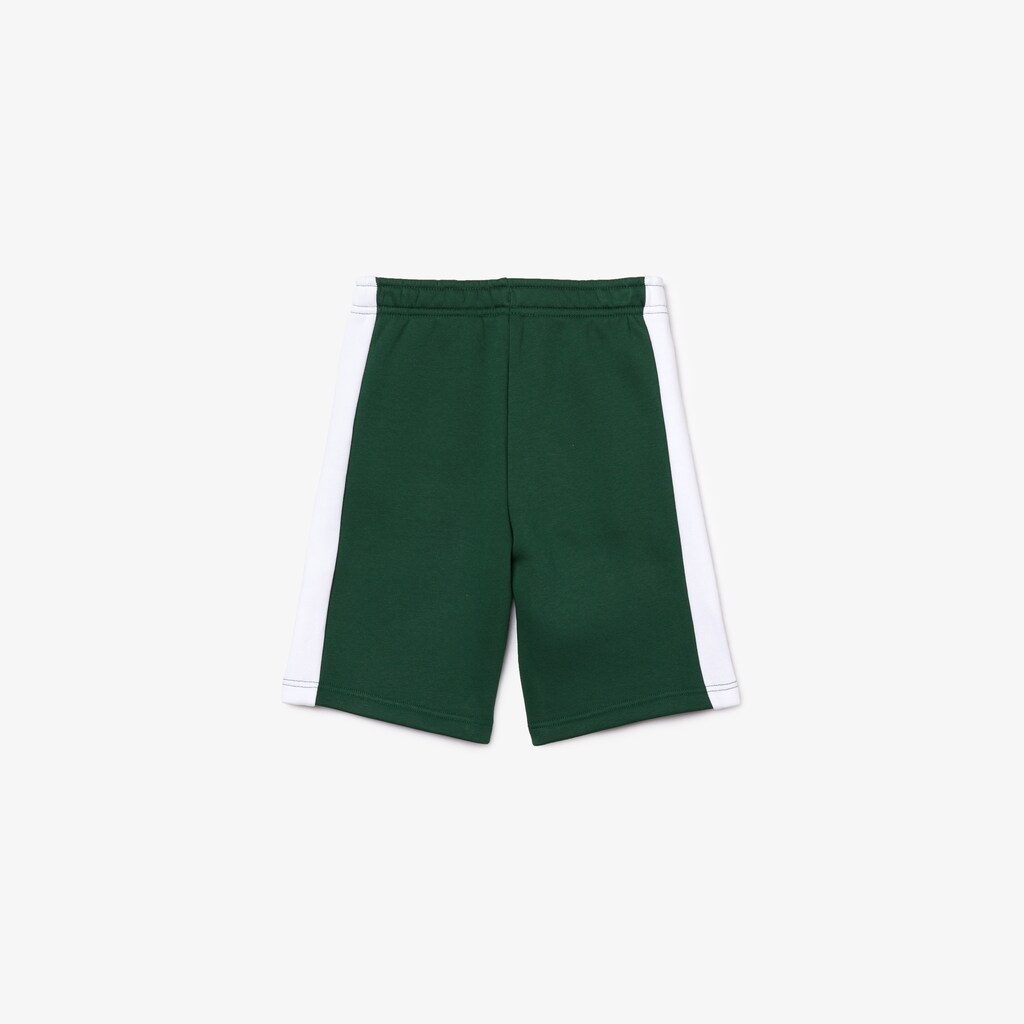 Calção Lacoste Criança Verdes Branco Two-Tone Fleece TM5-78017H4