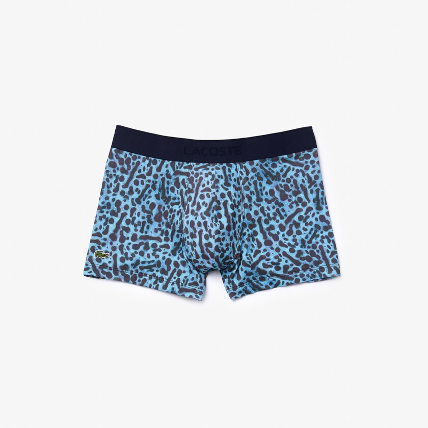 Calção Lacoste Masculino Branco x National Geographic Polyester Trunk UW4-51535S6