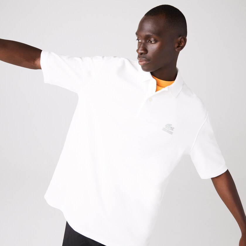 Camisa Polo Lacoste Masculino Branco CONCEPTS Collaboration Relaxed YZ6-92919L7
