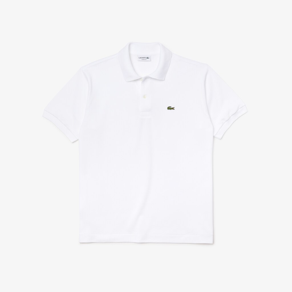 Camisa Polo Lacoste Masculino Branco Classic Fit L.12.12 MO8-62766F3