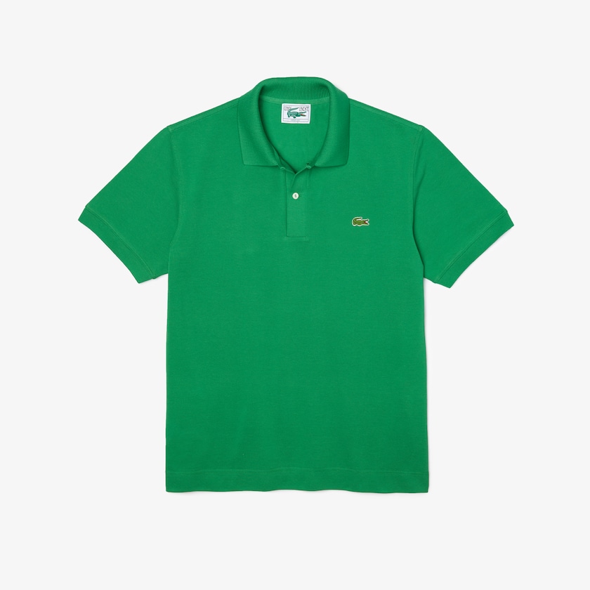 Camisa Polo Lacoste Masculino Verdes Classic Fit Organic Cotton Piqué JU8-02650U5
