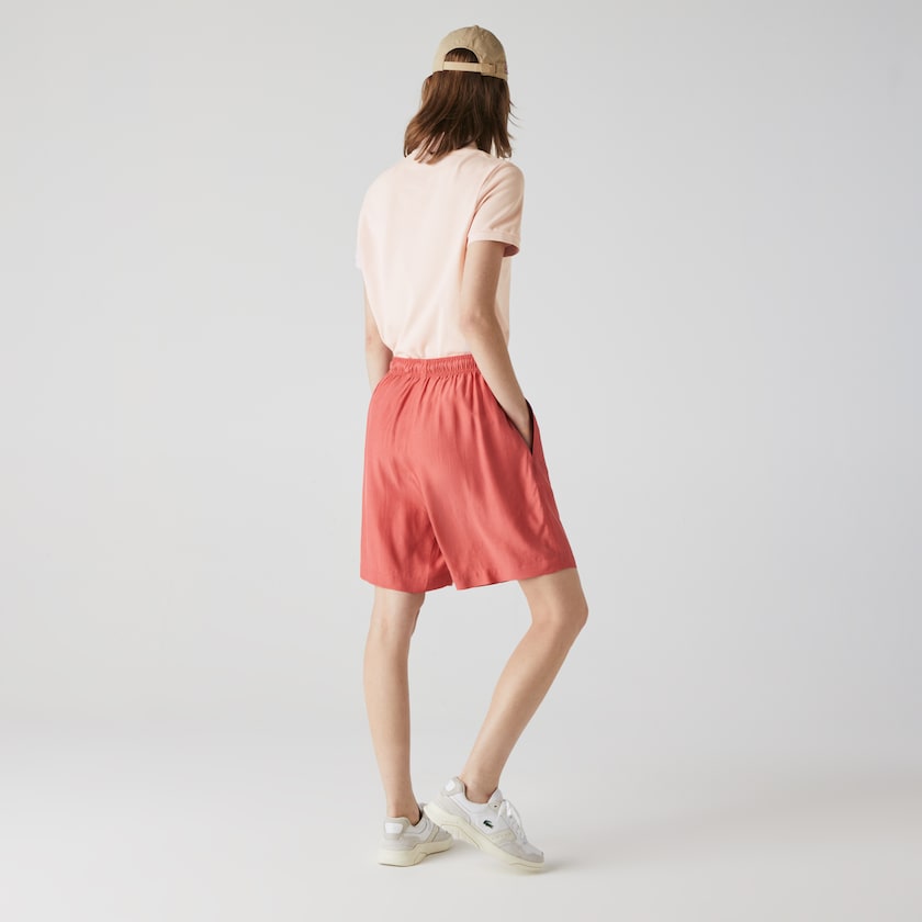 Camisa Polo Lacoste Feminino Luz Rosa Classic Fit Soft Cotton Petit Piqué WM0-26202N3