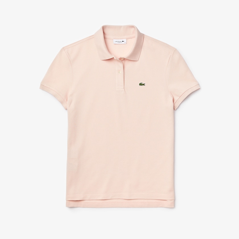 Camisa Polo Lacoste Feminino Luz Rosa Classic Fit Soft Cotton Petit Piqué WM0-26202N3