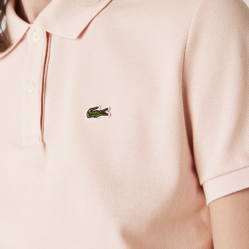 Camisa Polo Lacoste Feminino Luz Rosa Classic Fit Soft Cotton Petit Piqué WM0-26202N3