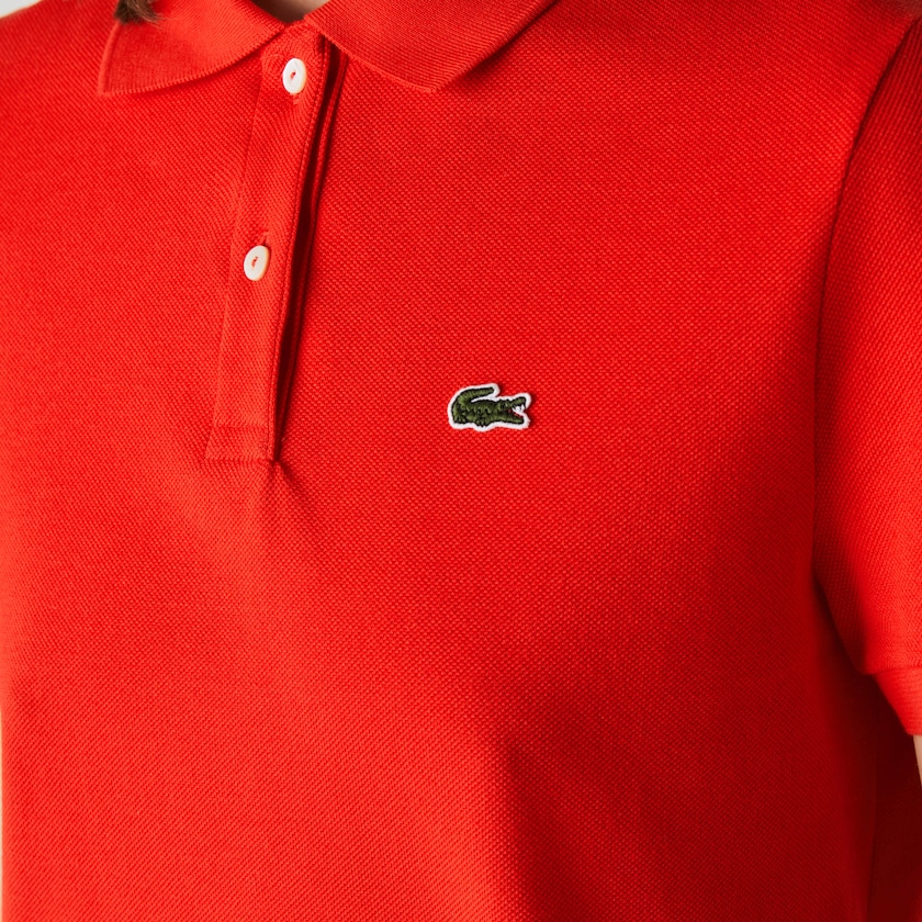 Camisa Polo Lacoste Feminino Vermelhas Classic Fit Soft Cotton Petit Piqué JE3-63136J1