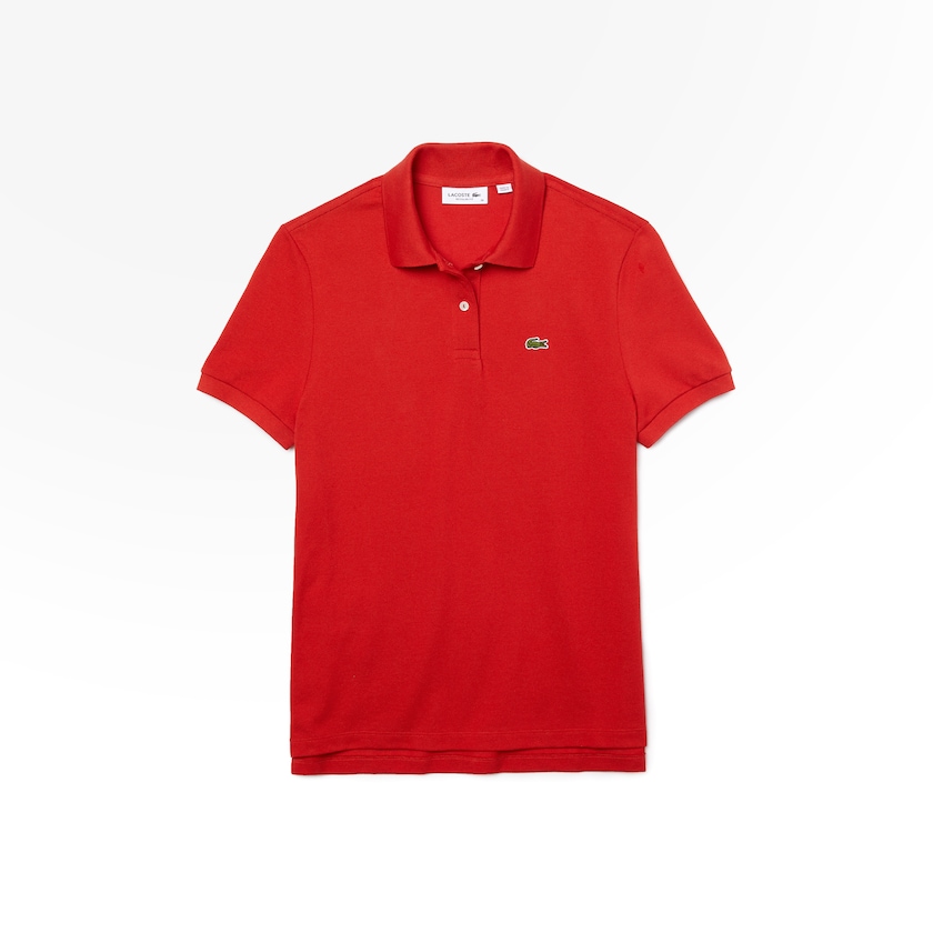 Camisa Polo Lacoste Feminino Vermelhas Classic Fit Soft Cotton Petit Piqué AJ2-36713L6