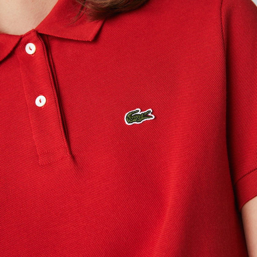 Camisa Polo Lacoste Feminino Vermelhas Classic Fit Soft Cotton Petit Piqué AJ2-36713L6