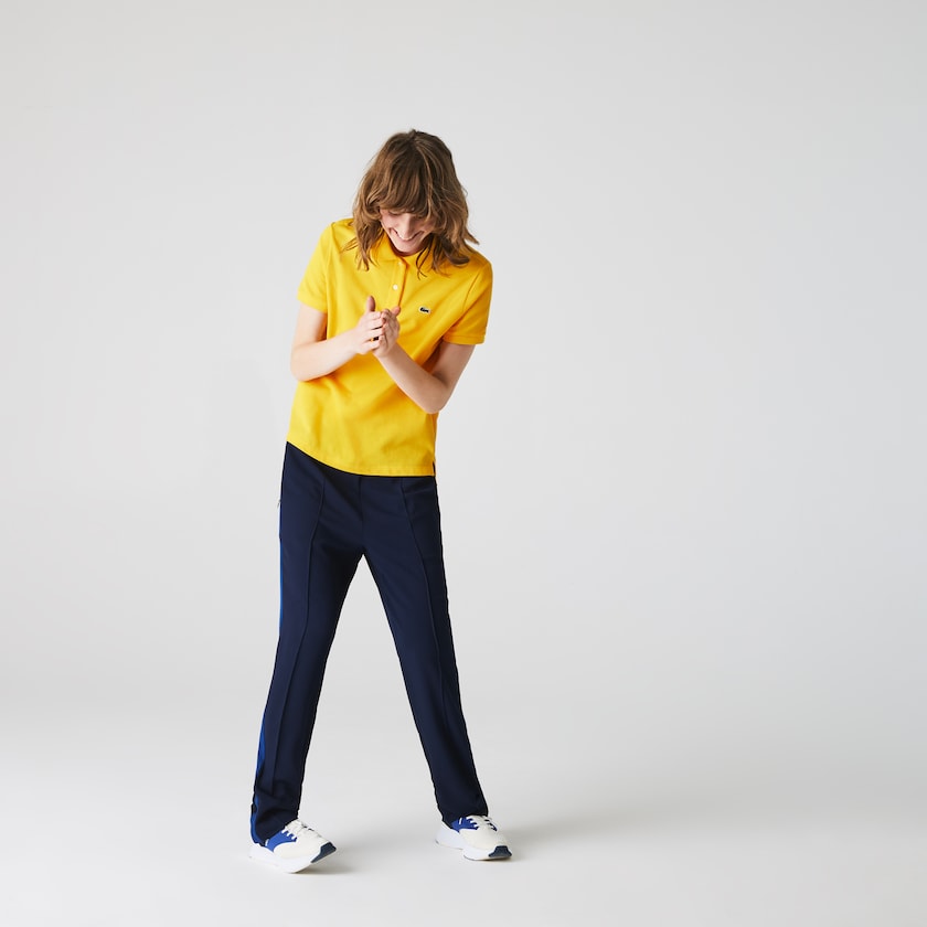 Camisa Polo Lacoste Feminino Amarelas Classic Fit Soft Cotton Petit Piqué JK9-31193S6
