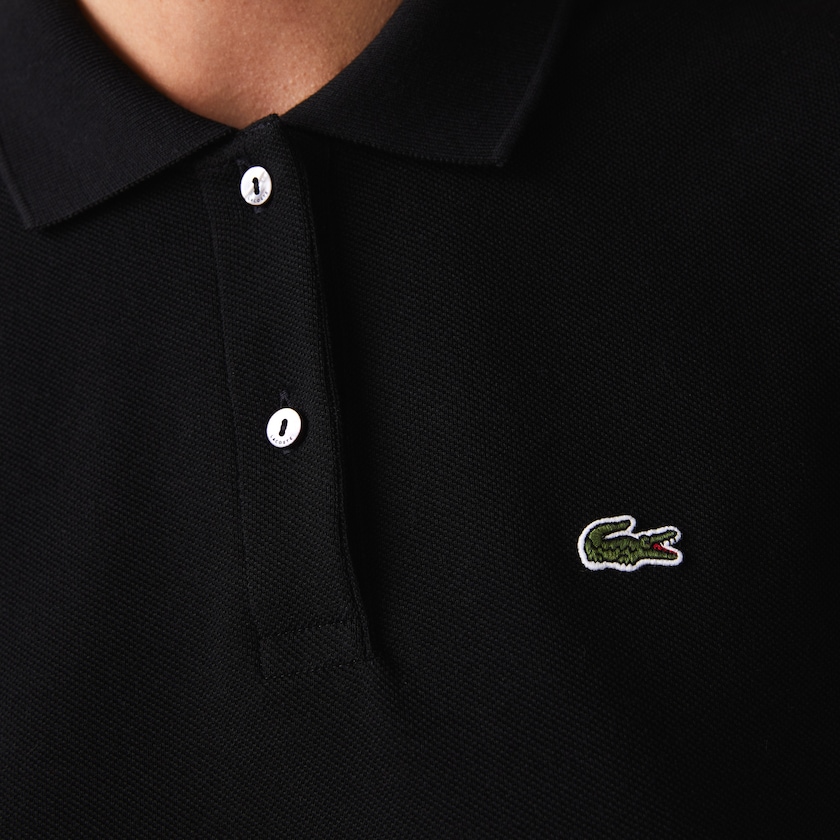 Camisa Polo Lacoste Feminino Pretas Classic Fit Soft Cotton Petit Piqué PR2-48974E2