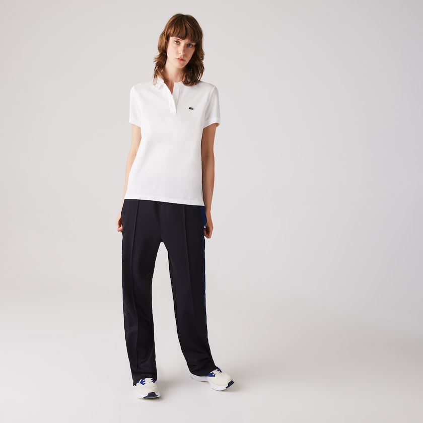 Camisa Polo Lacoste Feminino Branco Classic Fit Soft Cotton Petit Piqué QL0-40684Z7