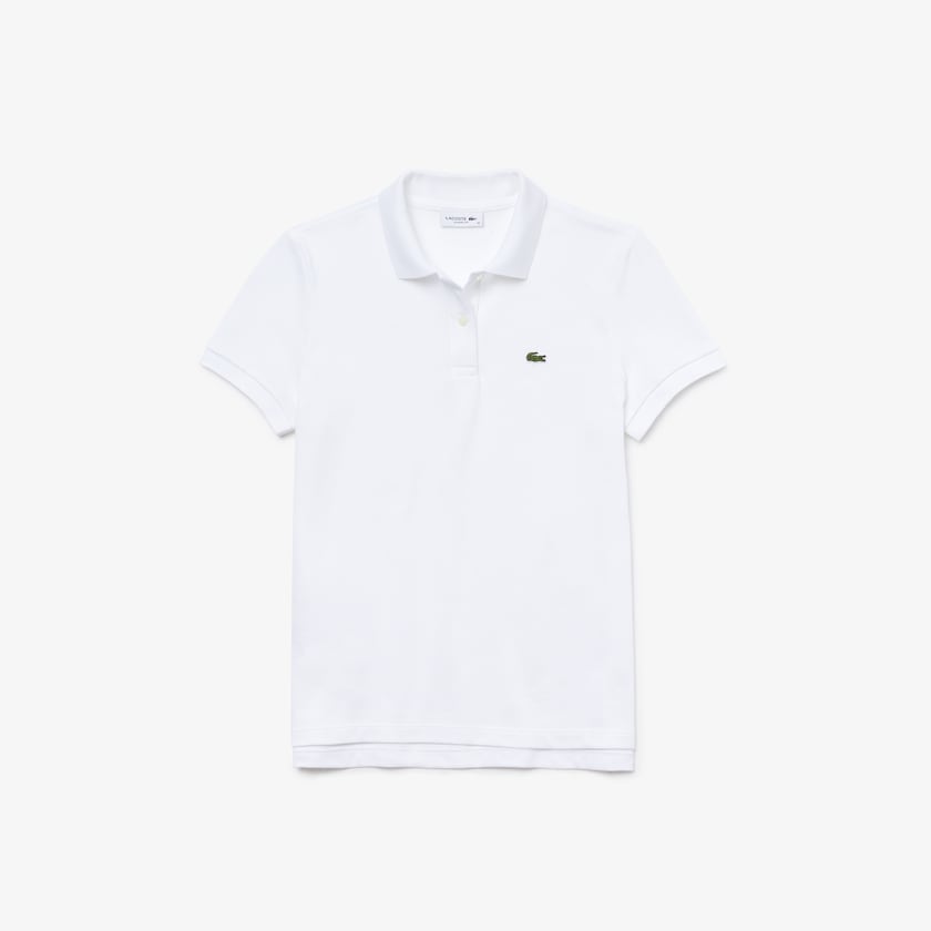 Camisa Polo Lacoste Feminino Branco Classic Fit Soft Cotton Petit Piqué QL0-40684Z7
