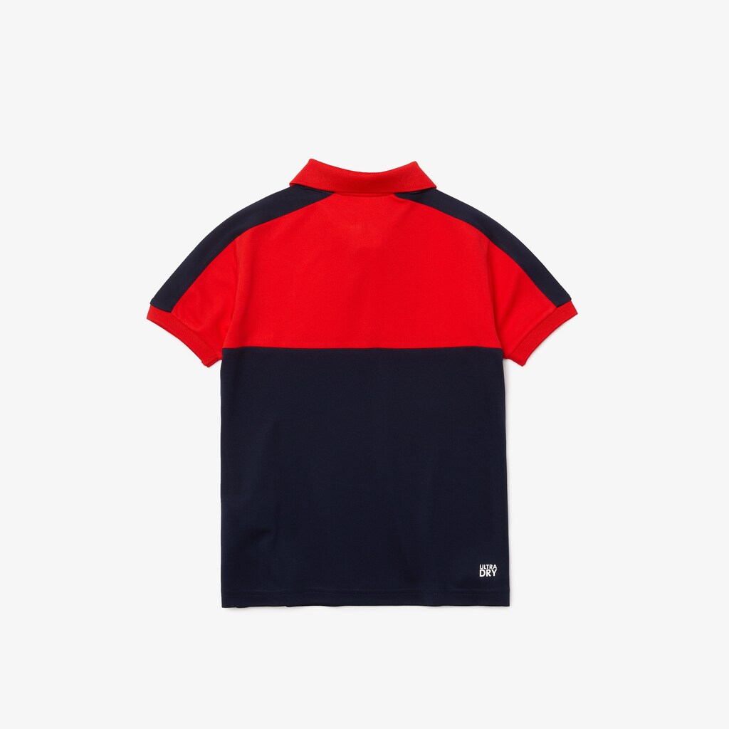Camisa Polo Lacoste Criança Vermelhas Azul Marinho Azuis Colorblock Breathable Piqué YM1-67756P9