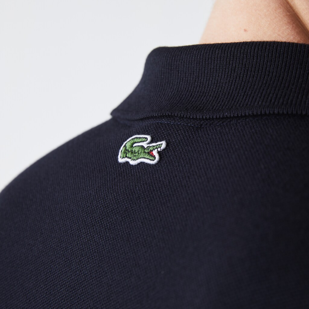 Camisa Polo Lacoste Masculino Azul Marinho Azuis Heritage Regular Fit Badge Cotton Piqué HR4-46474C6