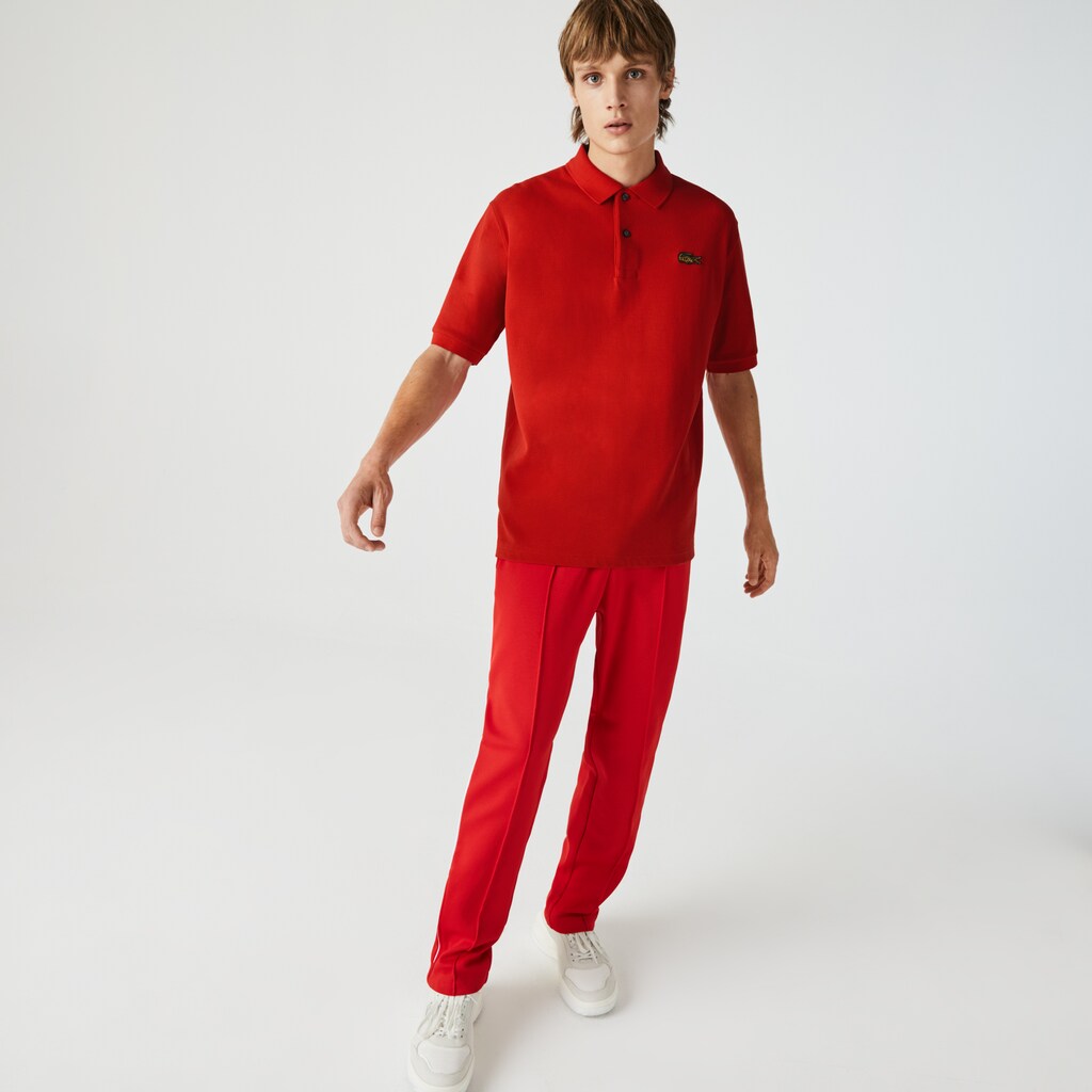Camisa Polo Lacoste Masculino Vermelhas LIVE Loose Fit Cotton Piqué NG0-30033S6