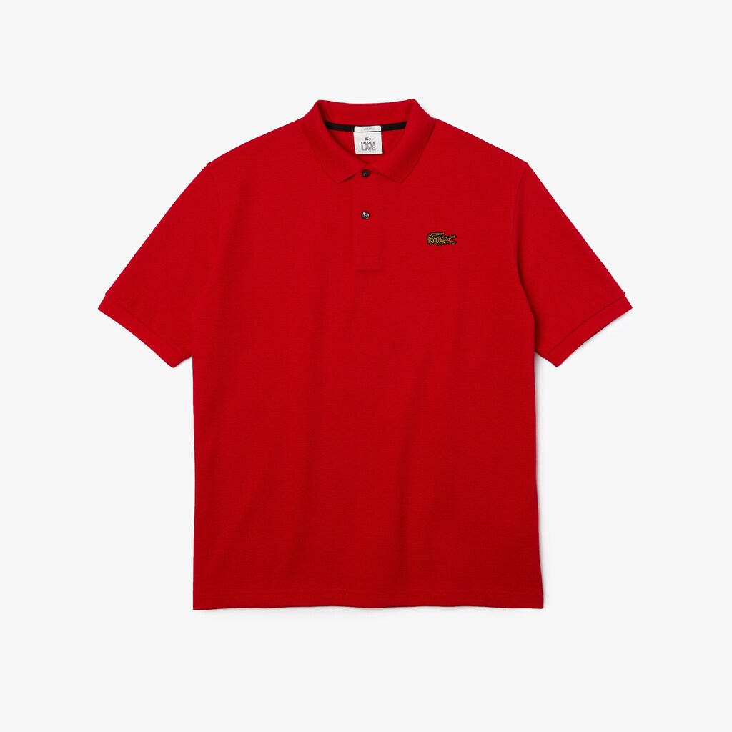 Camisa Polo Lacoste Masculino Vermelhas LIVE Loose Fit Cotton Piqué NG0-30033S6