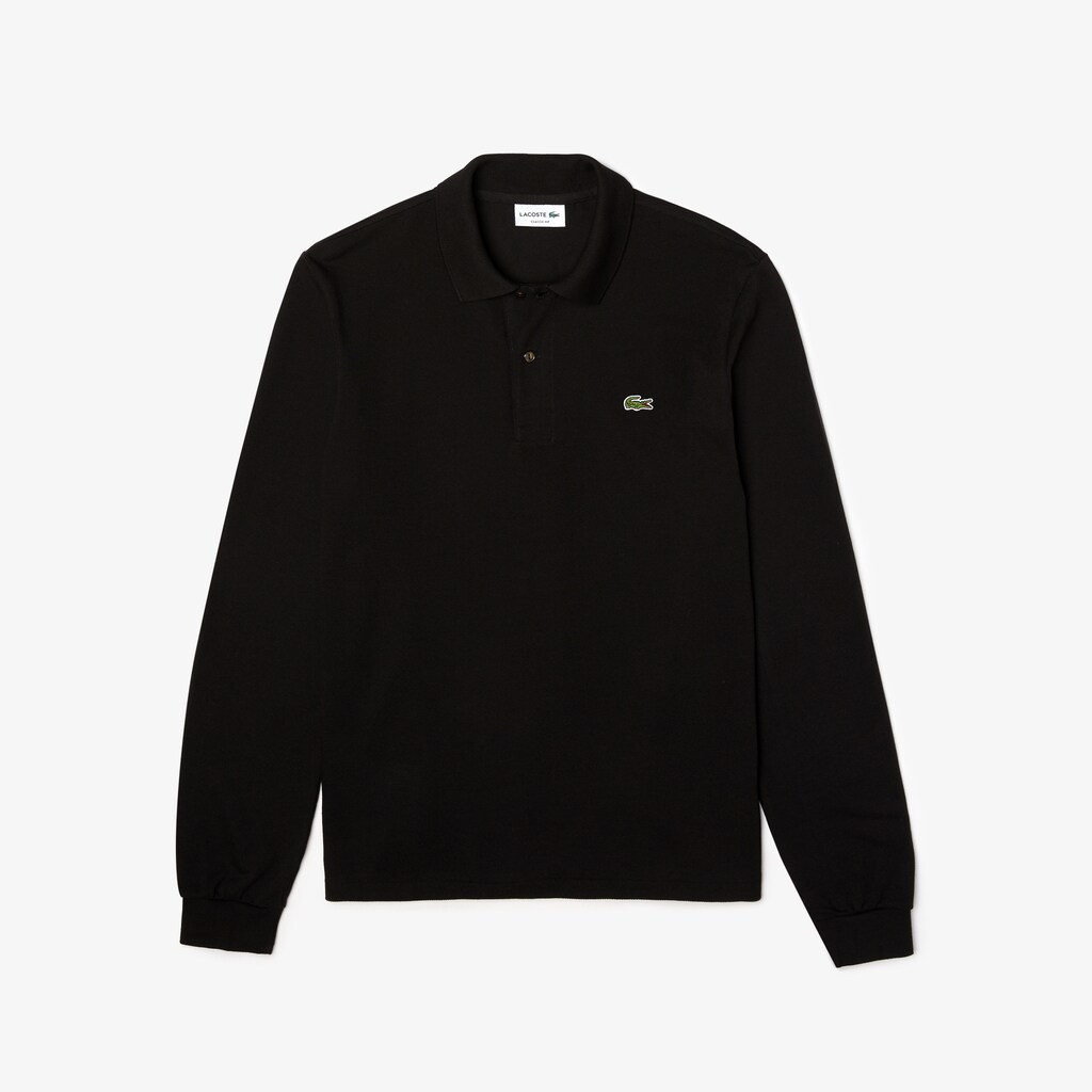 Camisa Polo Lacoste Masculino Pretas Long-Sleeve Classic Fit L.12.12 TK2-85848E6