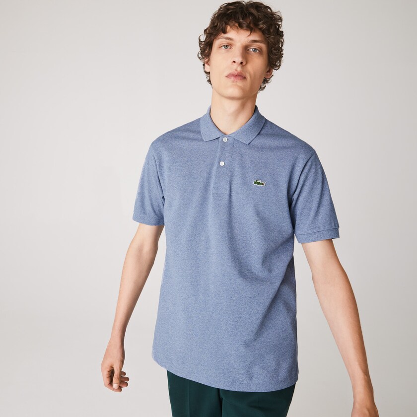 Camisa Polo Lacoste Masculino Azuis Marl Fabric L.12.12 CL7-92649G1