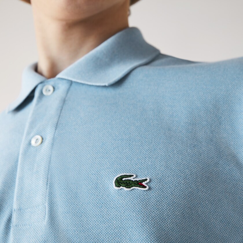 Camisa Polo Lacoste Masculino Azuis Marl Fabric L.12.12 EF8-13721T7