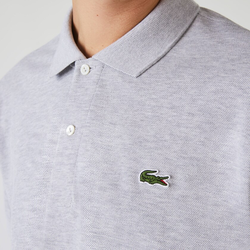 Camisa Polo Lacoste Masculino Cinzentas Marl Fabric L.12.12 WP3-41814H8
