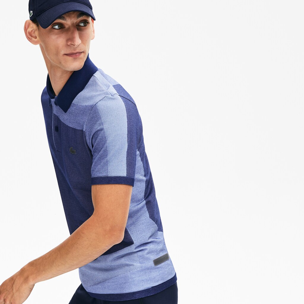 Camisa Polo Lacoste Masculino Bege Motion Ergonomic CN4-25722C2
