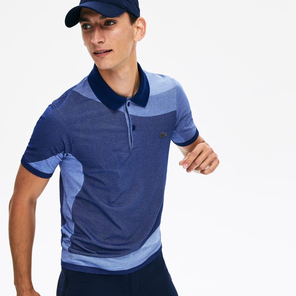 Camisa Polo Lacoste Masculino Bege Motion Ergonomic CN4-25722C2