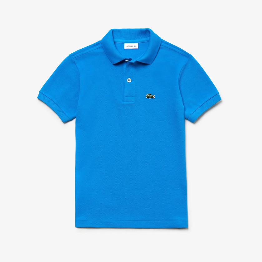 Camisa Polo Lacoste Criança Azuis Petit Piqué PG8-46574G3