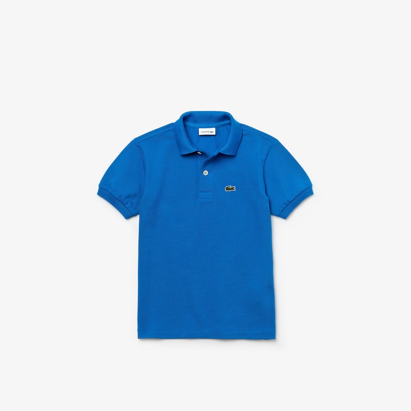 Camisa Polo Lacoste Criança Azuis Petit Piqué EU5-51705L5