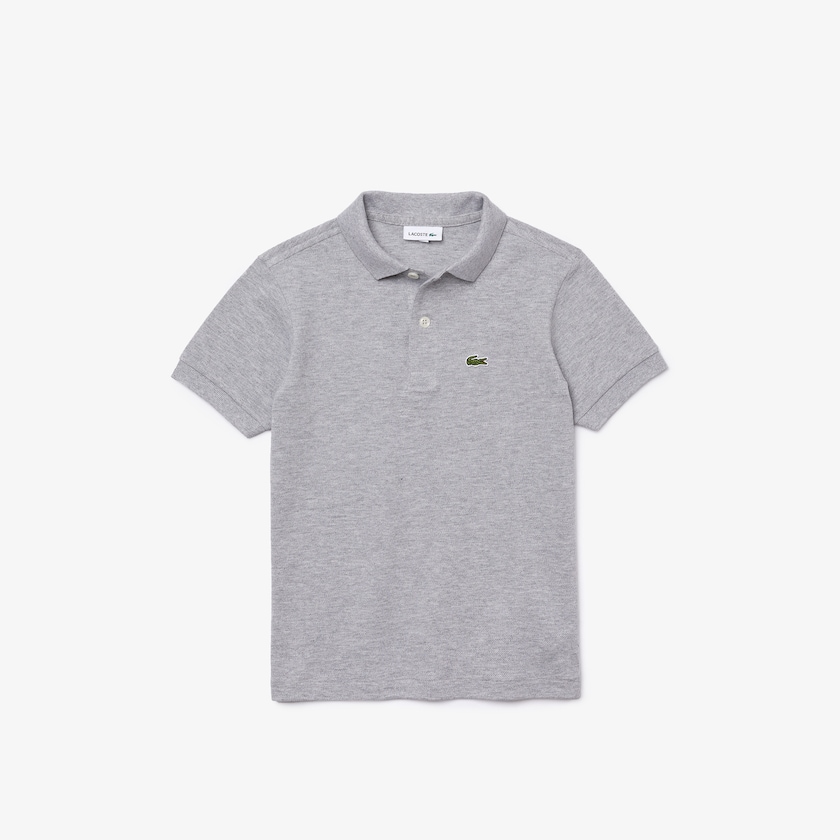Camisa Polo Lacoste Criança Cinzentas Petit Piqué ME0-23712E8