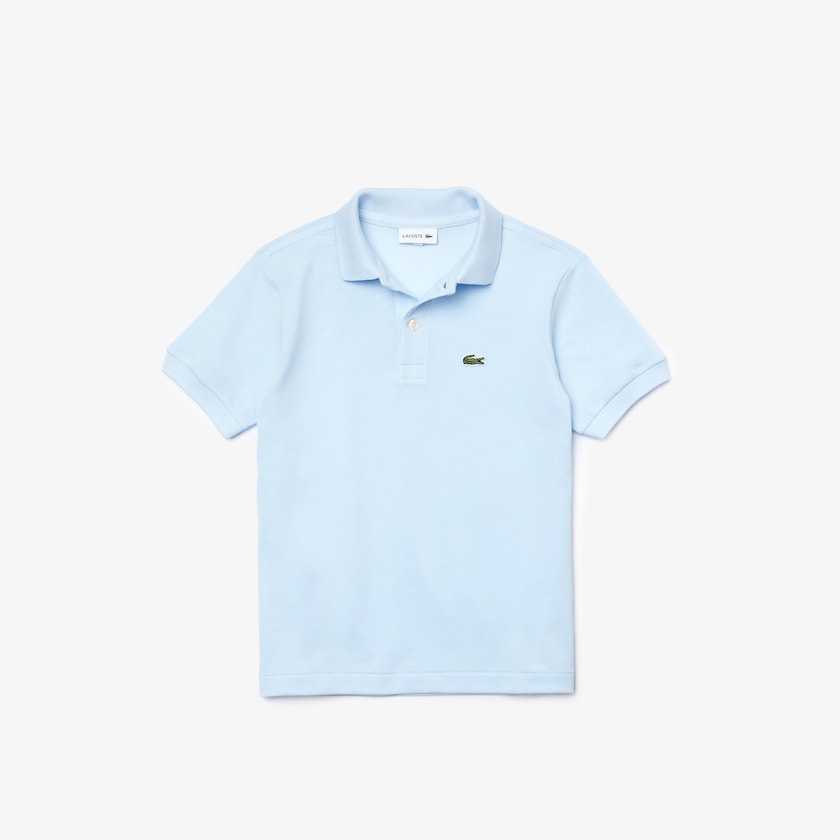 Camisa Polo Lacoste Criança Luz Azuis Petit Piqué AK0-41514F0