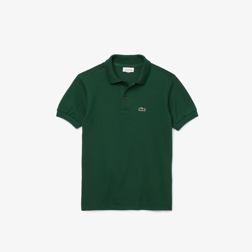 Camisa Polo Lacoste Criança Verdes Petit Piqué YD1-31233K5