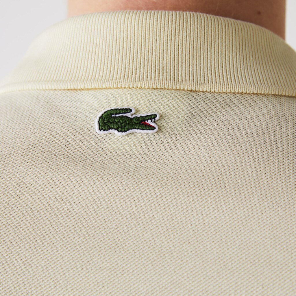 Camisa Polo Lacoste Masculino Bege Azul Marinho Azuis Rosa Regular Fit Colorblock Cotton Piqué JK7-72867J8