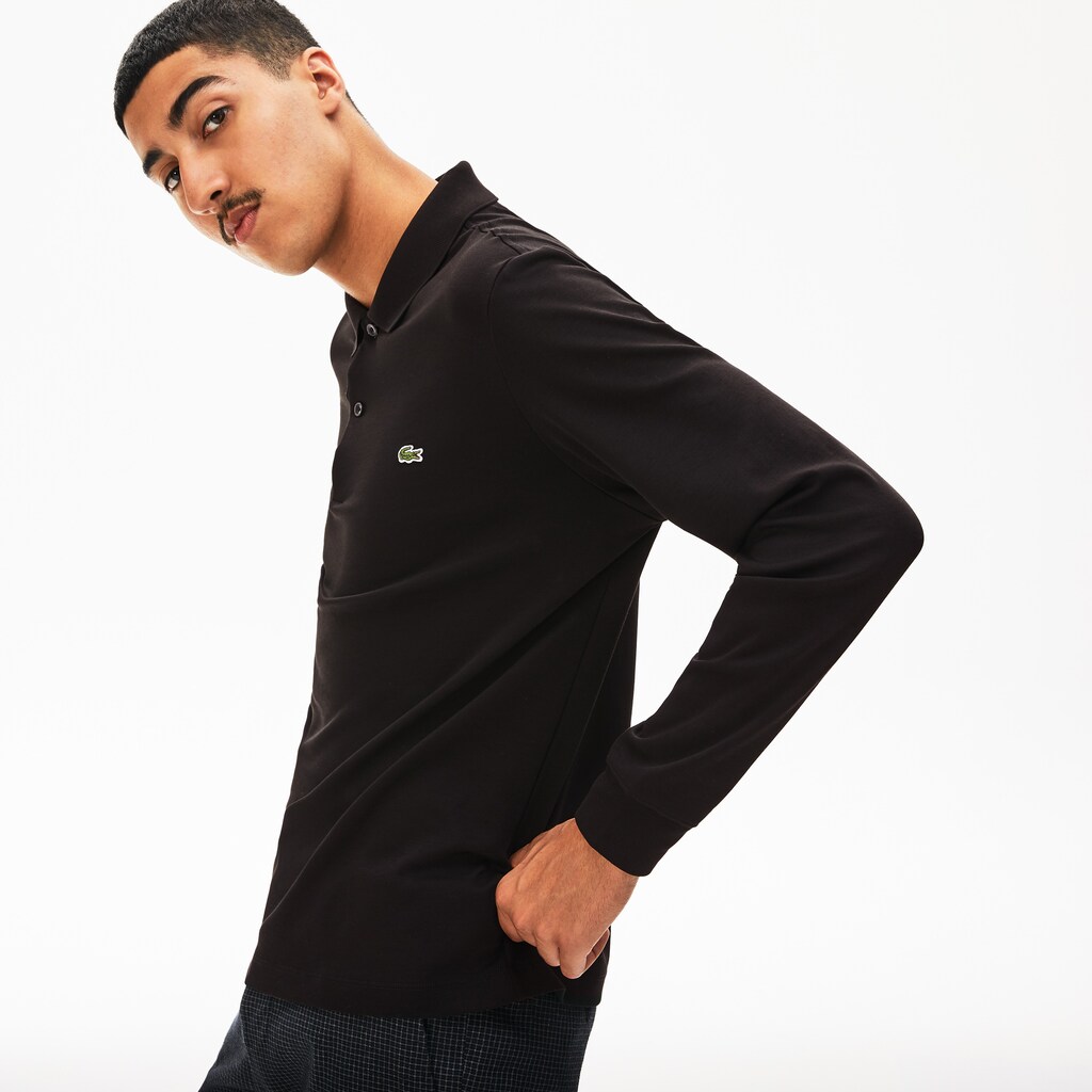 Camisa Polo Lacoste Masculino Pretas Regular Fit Cotton JG0-21132P1