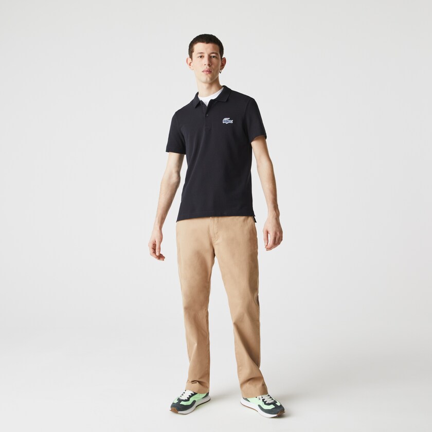 Camisa Polo Lacoste Masculino Azul Marinho Azuis Regular Fit Cotton Piqué JH7-05020D5