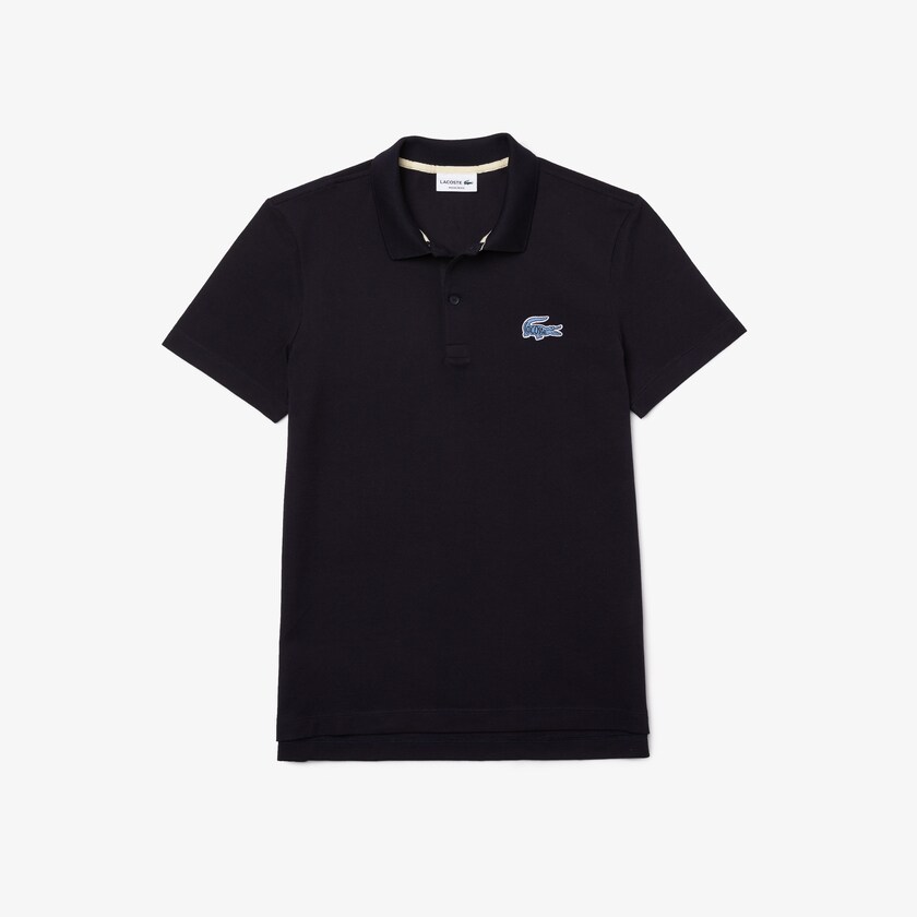 Camisa Polo Lacoste Masculino Azul Marinho Azuis Regular Fit Cotton Piqué JH7-05020D5