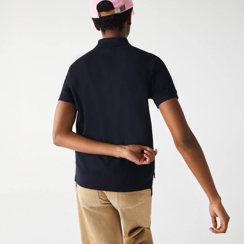Camisa Polo Lacoste Feminino Azul Marinho Azuis Regular Fit Cotton Piqué QR6-08490X3