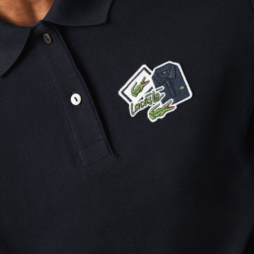 Camisa Polo Lacoste Feminino Azul Marinho Azuis Regular Fit Cotton Piqué QR6-08490X3