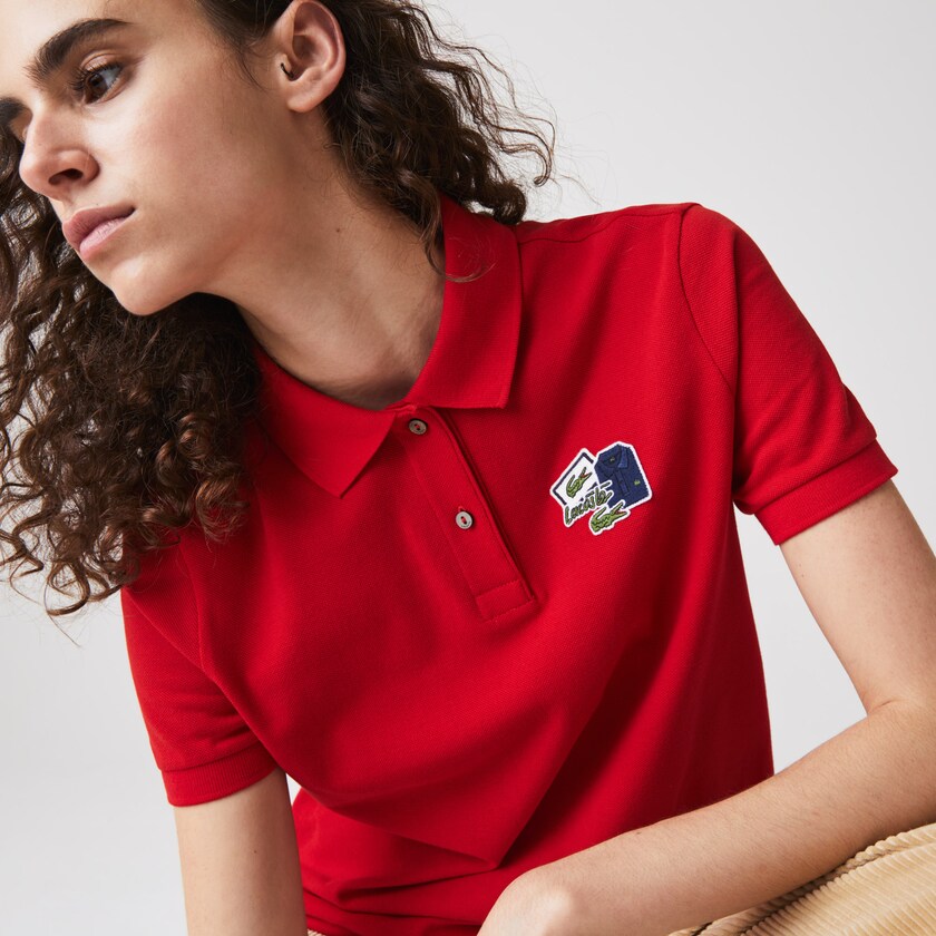 Camisa Polo Lacoste Feminino Vermelhas Regular Fit Cotton Piqué TX1-30453Q4