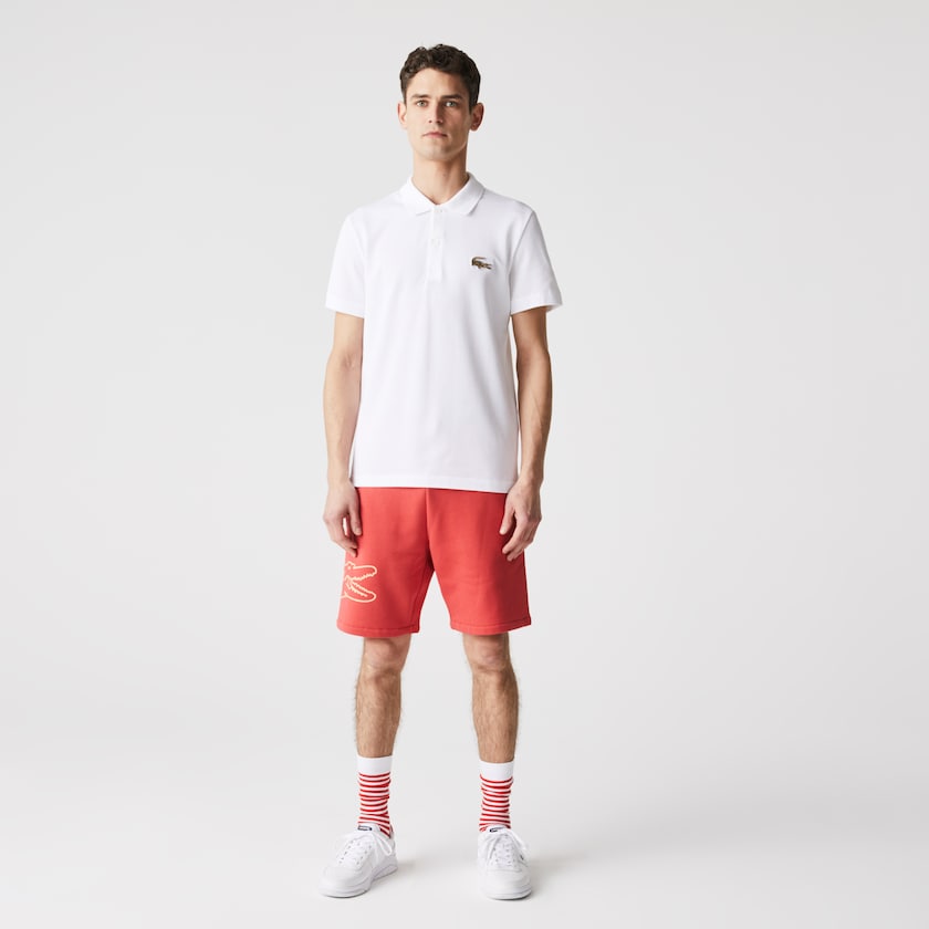 Camisa Polo Lacoste Masculino Branco Regular Fit Cotton Piqué DQ9-27822X2