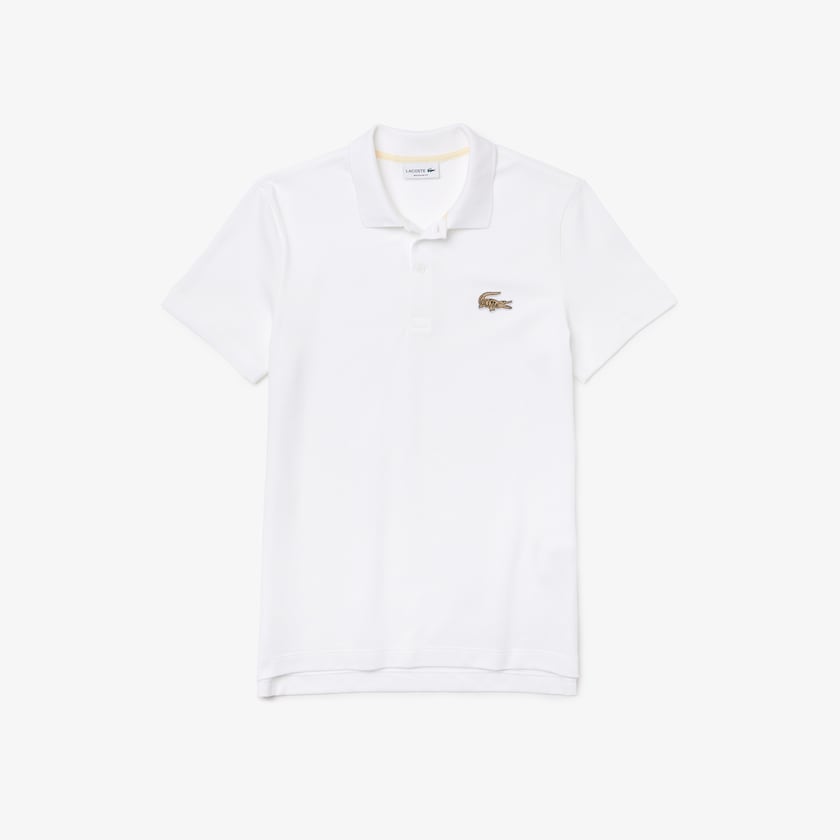 Camisa Polo Lacoste Masculino Branco Regular Fit Cotton Piqué DQ9-27822X2