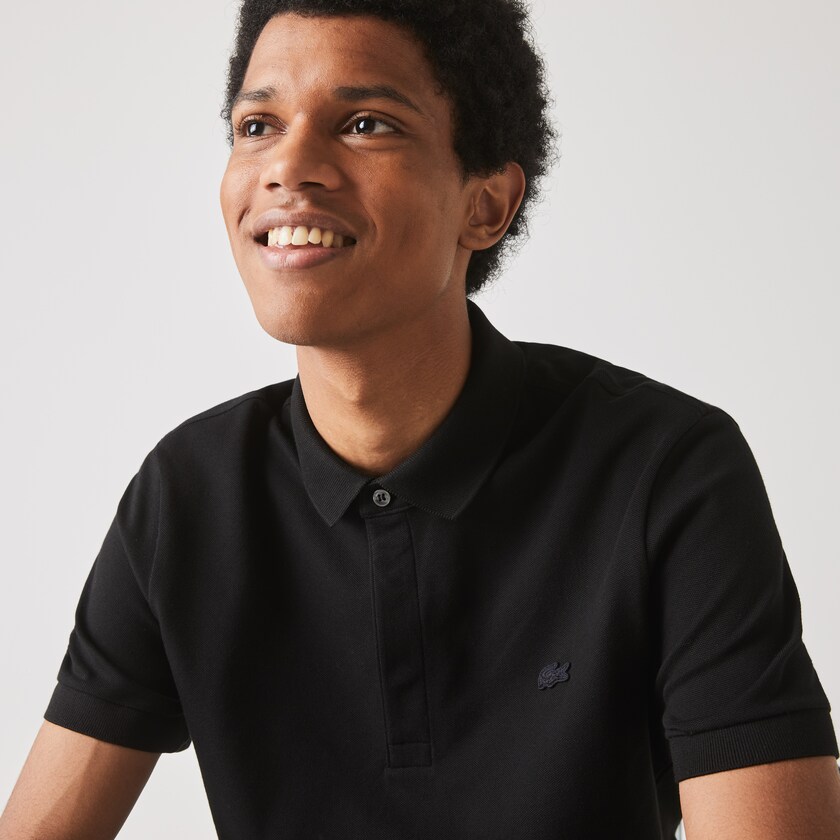 Camisa Polo Lacoste Masculino Pretas Regular Fit Paris TJ7-01530J9