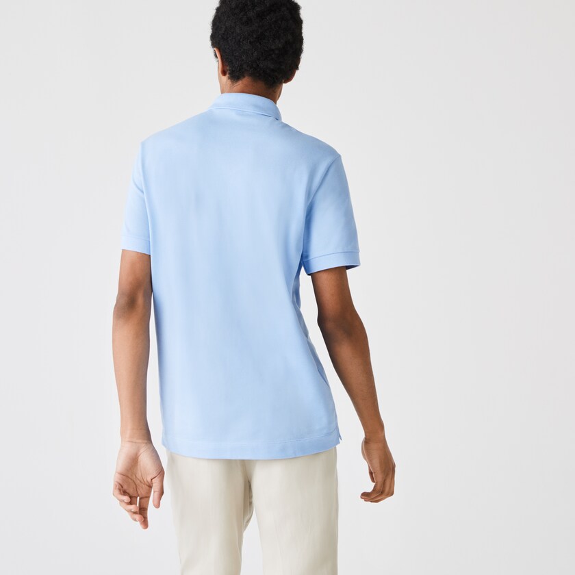 Camisa Polo Lacoste Masculino Azuis Regular Fit Paris XP3-21562G4