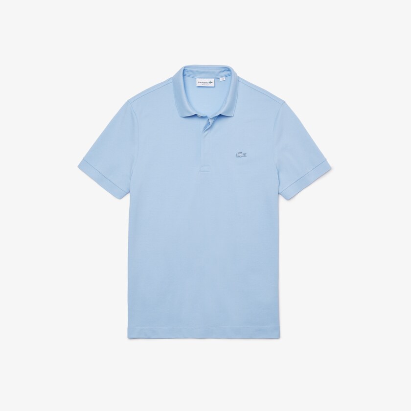 Camisa Polo Lacoste Masculino Azuis Regular Fit Paris XP3-21562G4