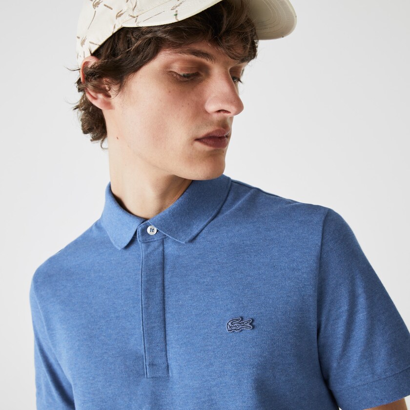 Camisa Polo Lacoste Masculino Azuis Regular Fit Paris AY9-14301M2