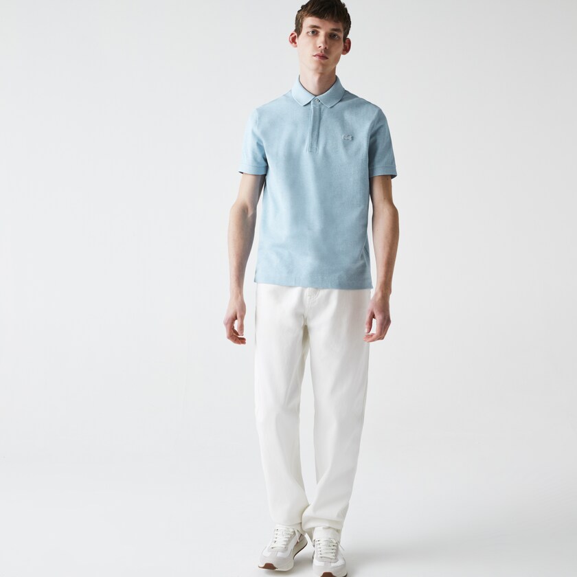 Camisa Polo Lacoste Masculino Azuis Regular Fit Paris WD6-32653N0