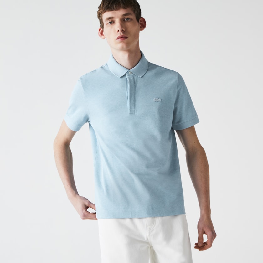 Camisa Polo Lacoste Masculino Azuis Regular Fit Paris WD6-32653N0
