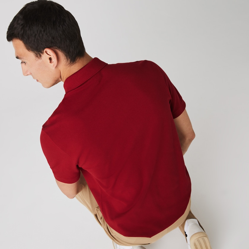 Camisa Polo Lacoste Masculino Vermelhas Escuro Regular Fit Paris JK9-43164I4