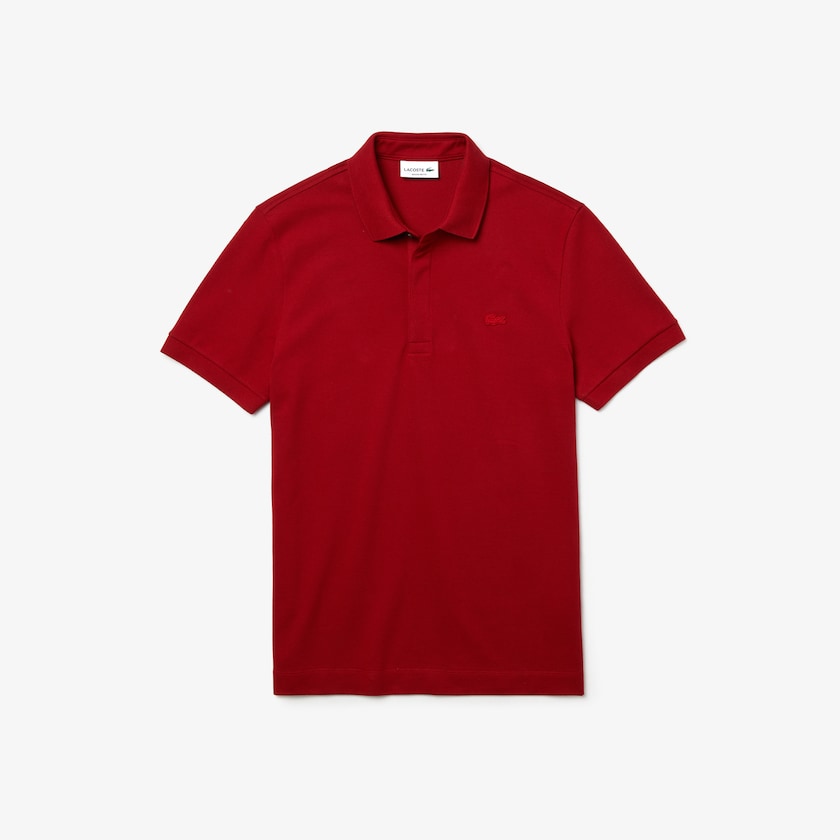 Camisa Polo Lacoste Masculino Vermelhas Escuro Regular Fit Paris JK9-43164I4