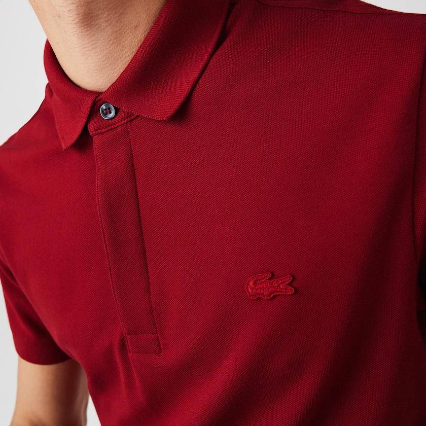 Camisa Polo Lacoste Masculino Vermelhas Escuro Regular Fit Paris JK9-43164I4