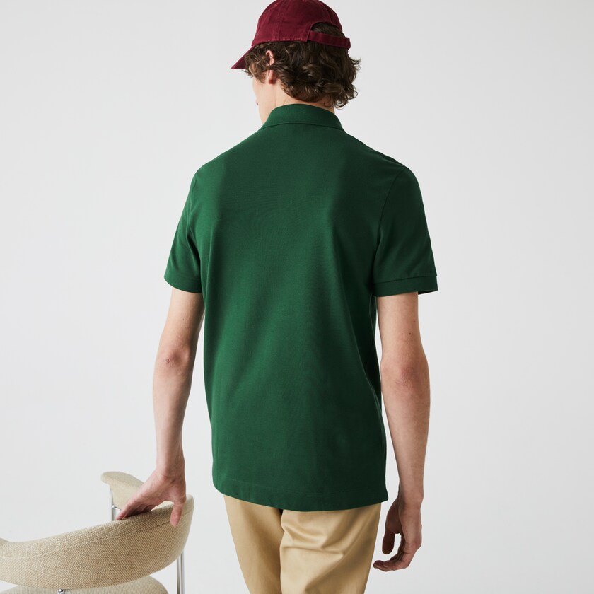 Camisa Polo Lacoste Masculino Verdes Regular Fit Paris JV1-18371P2
