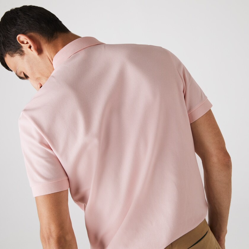 Camisa Polo Lacoste Masculino Luz Rosa Regular Fit Paris VK5-73277Y7
